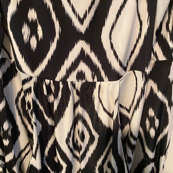 Portocruz black white cover-up sundress Sz M - Picture 5 of 6